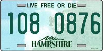 NH license plate 1080876