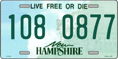 NH license plate 1080877