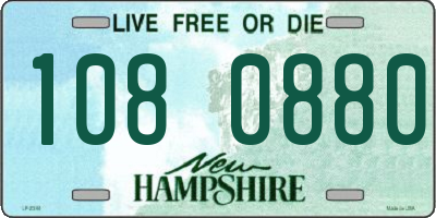 NH license plate 1080880