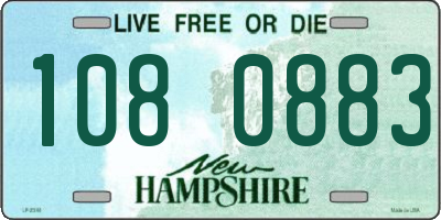 NH license plate 1080883