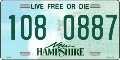 NH license plate 1080887