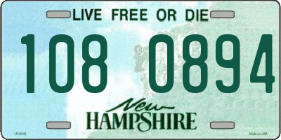 NH license plate 1080894
