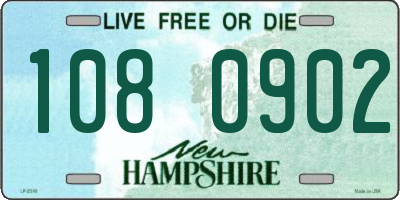 NH license plate 1080902