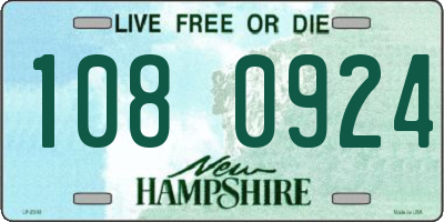 NH license plate 1080924