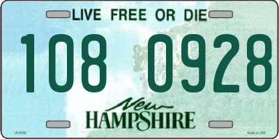 NH license plate 1080928