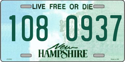 NH license plate 1080937