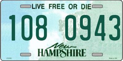 NH license plate 1080943