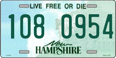 NH license plate 1080954