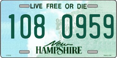 NH license plate 1080959