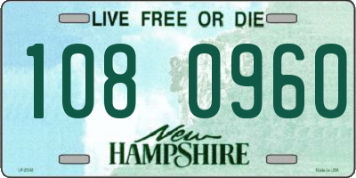 NH license plate 1080960