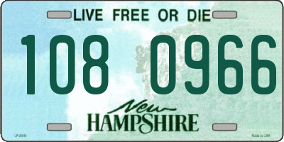 NH license plate 1080966