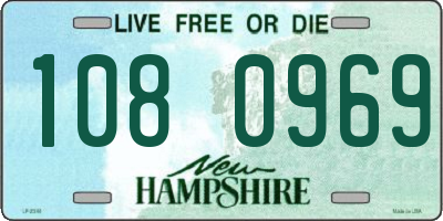 NH license plate 1080969