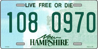 NH license plate 1080970