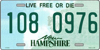 NH license plate 1080976