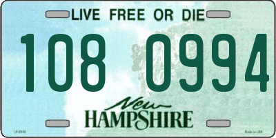 NH license plate 1080994
