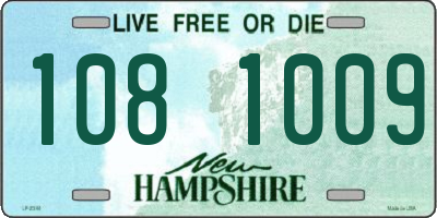 NH license plate 1081009