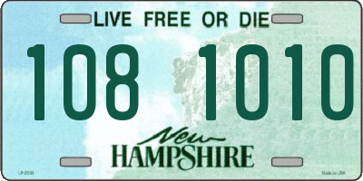NH license plate 1081010