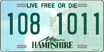NH license plate 1081011