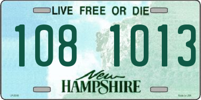 NH license plate 1081013