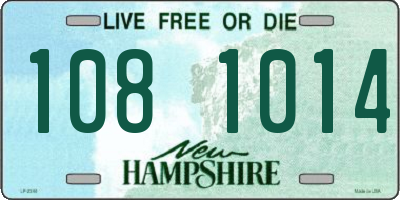 NH license plate 1081014