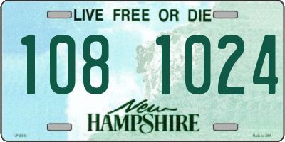 NH license plate 1081024