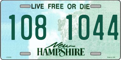 NH license plate 1081044