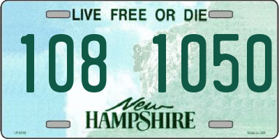 NH license plate 1081050