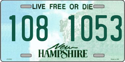 NH license plate 1081053