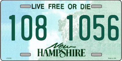 NH license plate 1081056