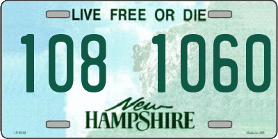 NH license plate 1081060