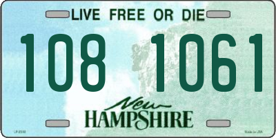 NH license plate 1081061