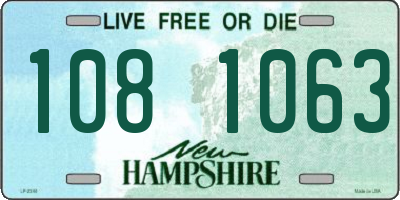NH license plate 1081063