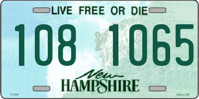 NH license plate 1081065