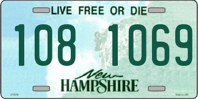 NH license plate 1081069