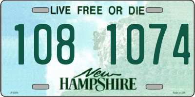 NH license plate 1081074