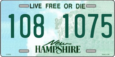 NH license plate 1081075