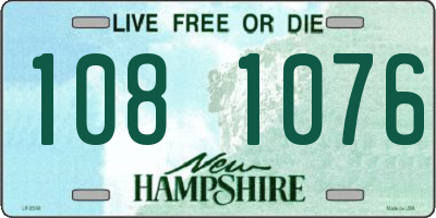NH license plate 1081076
