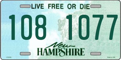 NH license plate 1081077