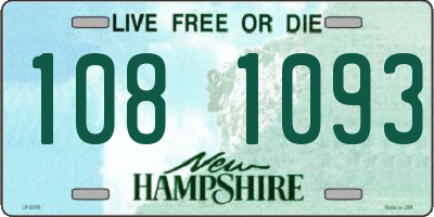 NH license plate 1081093