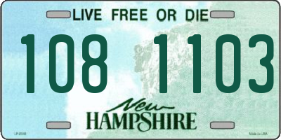NH license plate 1081103