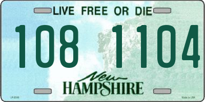 NH license plate 1081104