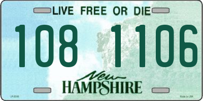NH license plate 1081106