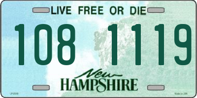NH license plate 1081119