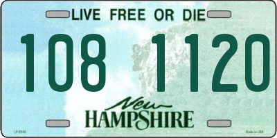 NH license plate 1081120