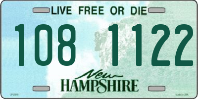 NH license plate 1081122