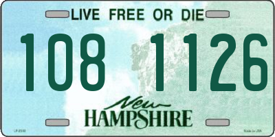 NH license plate 1081126