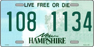 NH license plate 1081134