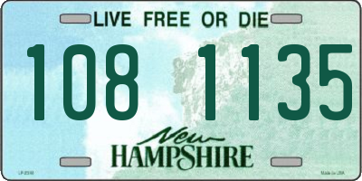 NH license plate 1081135