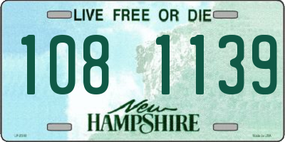 NH license plate 1081139