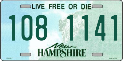 NH license plate 1081141